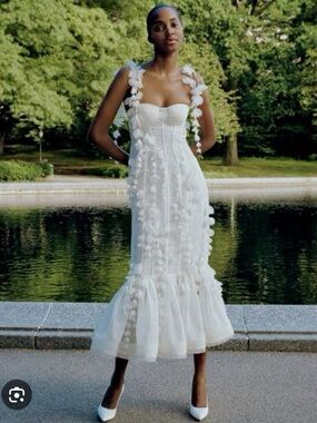 zimmermann postcard flounce midi dress Buy Zimmermann Multicolour Postcard Flounce Midi Dress in Cotton For Women  Online